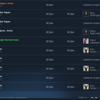 Steam Envanteri İzinsiz Alım/satım