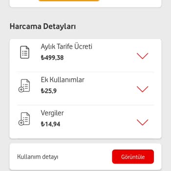 Vodafone Tarife Fahiş Fiyat