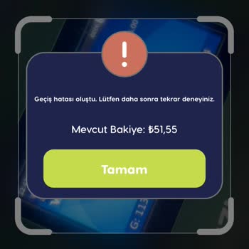 BURULAŞ Sanal Kart Sorunu