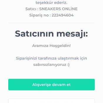 Sneakersonline.tr Ve Shopier.com 2 Haftadır Ürün Teslim Edilmedi