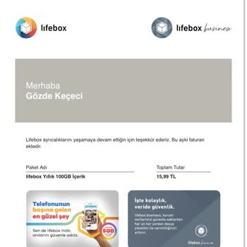 Turkcell Lifebox Paketi Kullanımım Olmadığı Halde Alınan Ücret