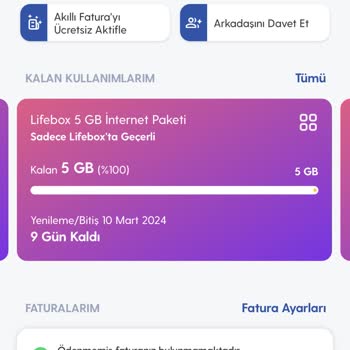 Turkcell Lifebox Paketi Kullanımım Olmadığı Halde Alınan Ücret