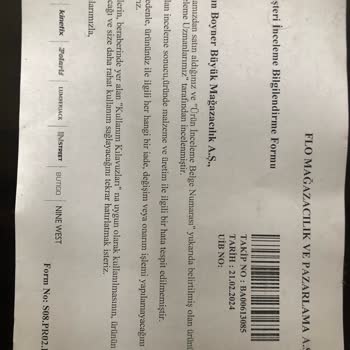 Boyner Hatalı Ürüne Destek Yok