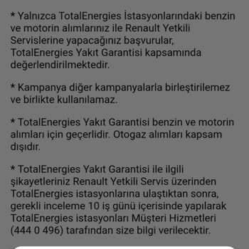 Renault Port Uygulaması Ve Total Akaryakıt Kampanya Mağduriyeti