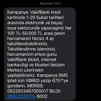 VakıfBank Kredi Kartı Beyaz Eşya Taksitlendirme Yalanı.