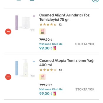 Watsons Stok Olmayan Üründe İndirim