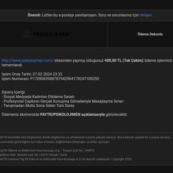 Psikolojimen Parayı Aldıktan Sonra Hakaret Ve Engel.