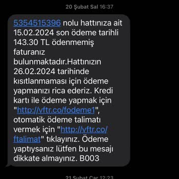 Vodafone Taahhüt Edilen Fatura Bedelinde Habersiz Değişiklik Yapıyor
