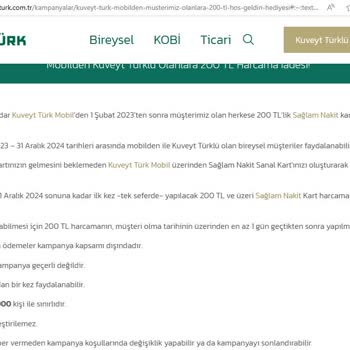 Kuveyt Türk'ün Kampanya Fiyaskosu