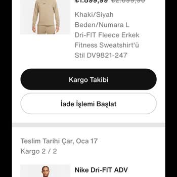 Nike Aylardır Ücret İadesi Yatırmıyor.