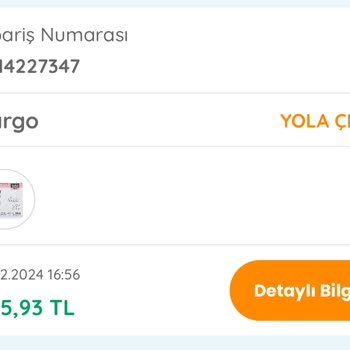 18.02.2024 Tarihli Ebebek Siparişim Ulaşmadı