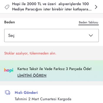 Boyner Ürün Sayfasında Tüketiciyi Yanıltıyor. İade Yaptırmıyor