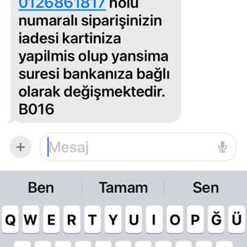 Watsons Tıkla Al Keyfi Sipariş İptali