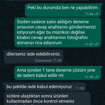 Kitapsepeti.com Eksik Gönderim