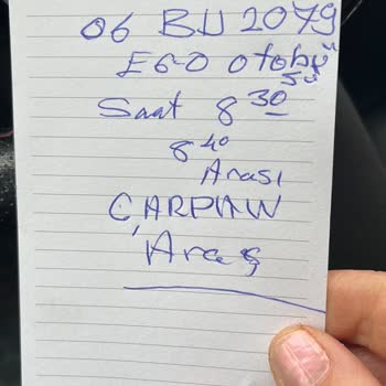 EGO Genel Müdürlüğü EGO Otobüsü Aracıma Vurup Kaçmış.