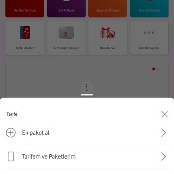 Vodafone Kalan Kullanımlarımı Ve Faturam Hakkında Bilgilerimi Görmek İstiyorum.