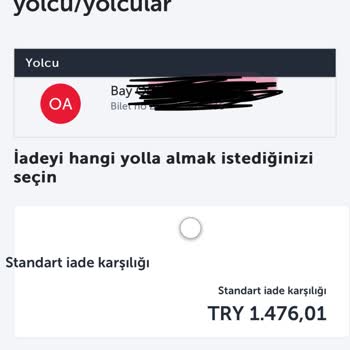 Kesintisiz İadesi Olan Bilet İçin THY İade Yapmıyor.