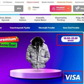 Hepsiburada Visa Karta 1000 TL İndirim Oyunu
