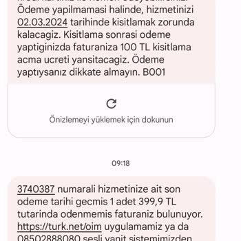 TurkNet İnternet Extra Fatura Bedeli İstiyor
