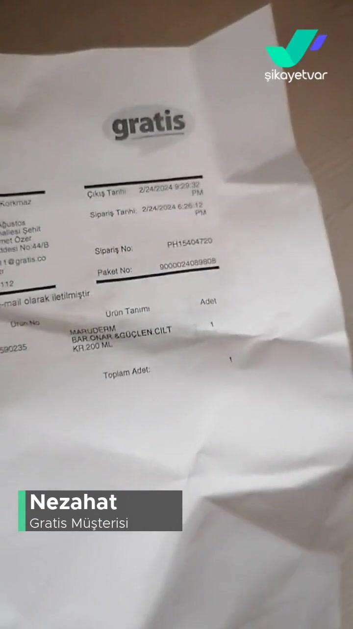 Gratis Online Hatalı Ürün videonun kapak resmi