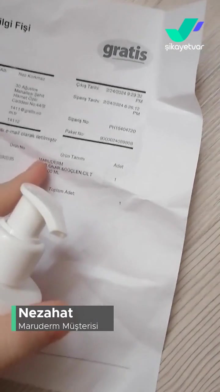 Maruderm Hatalı Ürün, Bozuk Pompa videonun kapak resmi