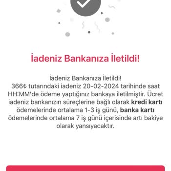 Yemek Sepeti Paramı İade Etmiyor!