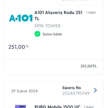 Epin Tower Adlı Uygulamanın Faturama 2000 TL'ye Yakın Ücret Yansıtmış