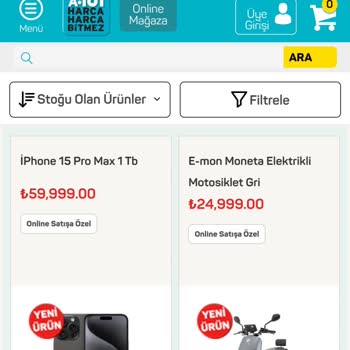 A101 Den Motosiklet Satın Aldım