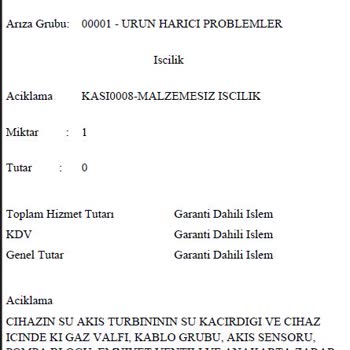 Daikin Kombi Su Kaçağı Ve Garanti Dışı Kalması (Don Koruması Yok Mu? )