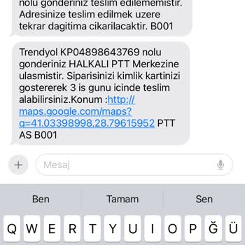 PTT Kargo Pişmanlıktır Kargom Dağıtıma Çıkmadan Ulaştırılamadı