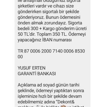 Garanti BBVA Havale İptali Talep Ediyorum