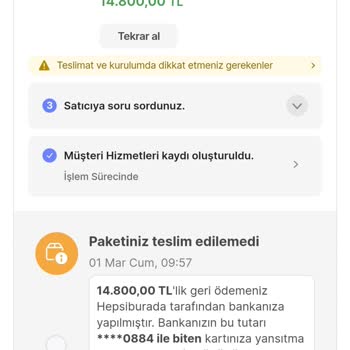 Hepsiburada Media Markt Den Alınan Kurutma Makinesi İptal Etmesi