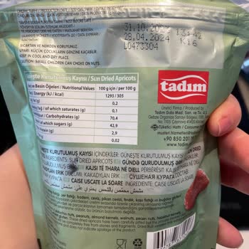 Migros'tan Aldığım Tadım Marka Kuru Kayısının Kurtlanması