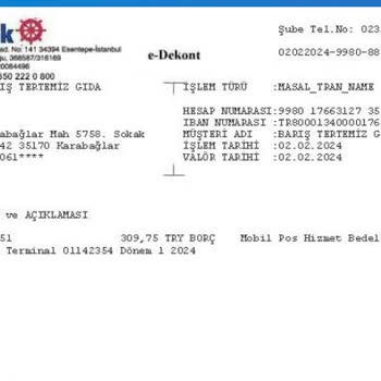 Denizbank Pos Ücreti, Komisyon Oranları, EFT -havale, Bildirim Ücreti