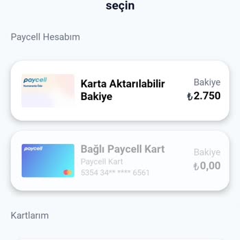 Paycell Limit Aktaramama. Karta Yükleme Olmadığını.