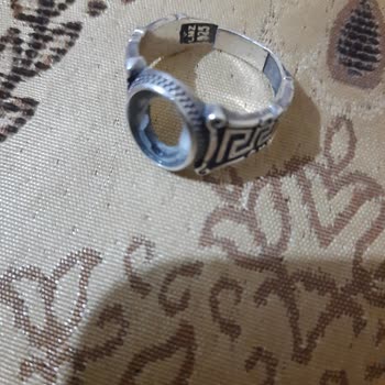 Tesbihevim Çatlayan Ve Taşı Düşen Gümüş Yüzük