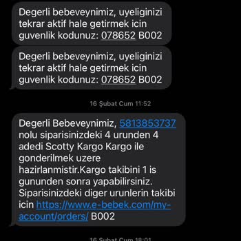 Ebebek Online Siparişim Gelmedi