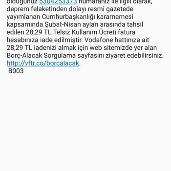 Vodafone'un Vermediği İademi Devlet Gücüyle Aldım.