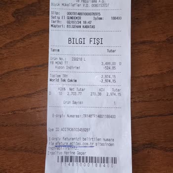 Adidas Satış Fişi Mağduriyeti