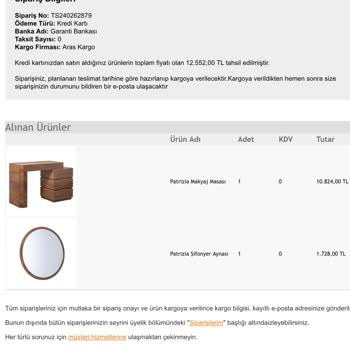 Tepe Home Online Alışverişimi Göndermedi. İletişim Yok! Cevap Yok!