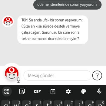 Vodafone Ödeme İşleriyle İlgili Sorun Yaşıyorum