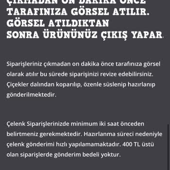 Merkez Çiçekçim Online Alışverişte Mağduriyetim