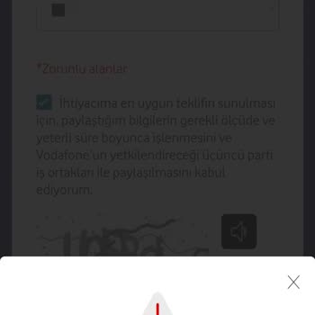 Vodafone FreeZone Başvuru Yapılamıyor