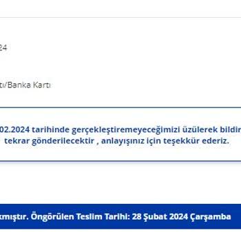 Avansas Üzerinden Verilen Siparişler Pişmanlıktır!