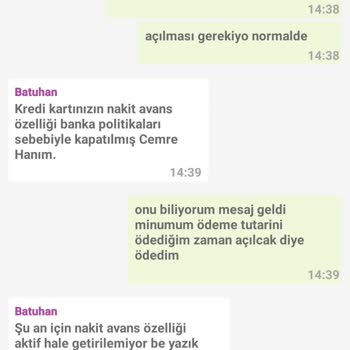 Enpara.com Kredi Kartı Nakit Avansımı Kapattı Ve Açmıyorlar