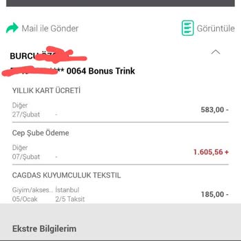 TBB (Türkiye Bankalar Birliği) Garanti BBVA Kredi Kartı Üyelik Ücreti Kesintisi