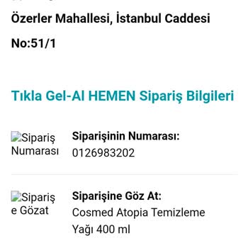 Watsons Mağazadan Gel Al Seçeneği İle Alışveriş Yaptım