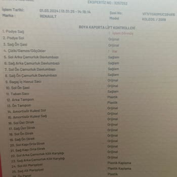 Otorapor Hatalı Ekspertiz Raporu