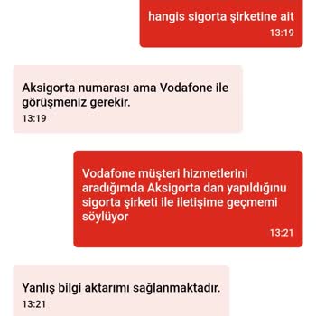 Vodafone Müşteri Hizmetleri Alakasızlığı