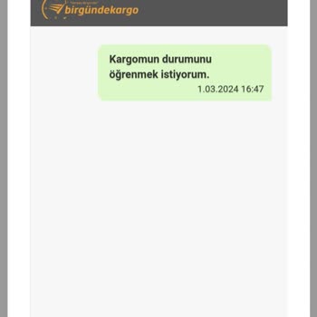 Bir Günde Kargo Firmasının Ulaşmama Sorunu!